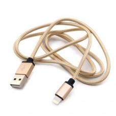 Кабель USB AM - Lightning, 1 м, золотистый, Extradigital (KBA1661)