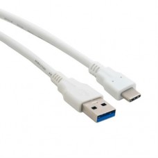 Кабель USB AM - Type-C, 1 м, белый, Extradigital (KBU1673)