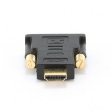 Переходник HDMI (M) - DVI-D (M), Cablexpert, черный, 18-pin (A-HDMI-DVI-1)
