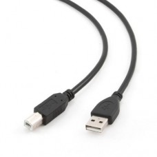 Кабель USB 2.0 AM - USB BM, 3 м, черный, Cablexpert (CCP-USB2-AMBM-10)