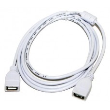 Кабель USB 2.0 AF - USB AF, 1.8 м, белый, Atcom (15647)