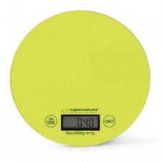 Весы кухонные Esperanza EKS003G Mango, зелёный, максимальный вес 5 кг, шаг 1 г, единицы измерения г/фунт/унция/кг, функция веса