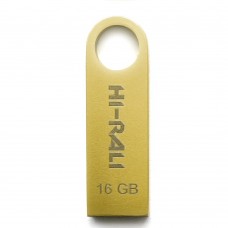 Флеш накопитель USB 16Gb Hi-Rali Shuttle, золотистый, USB 2.0 (HI-16GBSHGD)