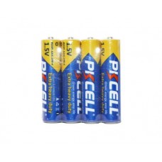 Батарейка AAA (R03), солевая, PKCELL, 4 шт, 1.5V, Shrink (R03P-4S)