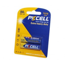 Батарейка AA (R6), солевая, PKCELL, 2 шт, 1.5V, Blister (R6P-2B)