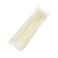 Стяжки для кабеля, 300 мм х 4.8 мм, 100 шт, белые