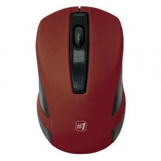 Мышь беспроводная Defender MM-605, Dark Red/черный, USB, оптическая, 1200 dpi, 3 кнопки, 2xAAA (52605)