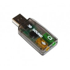 Звуковая карта USB 2.0, 5.1, Dynamode 3D Sound, черный, 90 дБ, Xear 3D, Blister (USB-SOUNDCARD2.0)