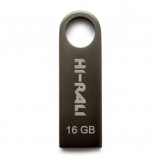 Флеш накопитель USB 16Gb Hi-Rali Shuttle, черный, USB 2.0 (HI-16GBSHBK)