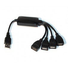Хаб USB Lapara LA-UH803-A, черный, USB 2.0 - 4xUSB 2.0