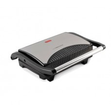 Электрогриль Esperanza EKG006 Taleggio, черный/серебристый, 750W, нагревательный элемент ТЭН, закрытый (двухсторонний), световой