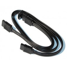 Кабель SATA, черный, 50 см, Voltronic, угловой разъем, с защелками, 2 шт