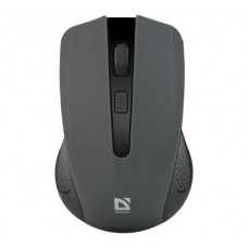 Мышь беспроводная Defender Accura MM-935, серый/черный, USB, оптическая, 800/1200/1600 dpi, 4 кнопки, 2xAAA, покрытие 'Soft Touch'