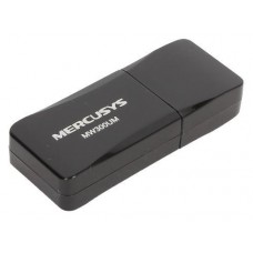 Сетевой адаптер Mercusys MW300UM, черный, USB, WiFi 4, 2.4 GHz (300 Мбит/с), 1 внутренняя антенна