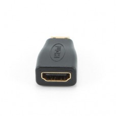 Переходник miniHDMI (M) - HDMI (F), Cablexpert, черный (A-HDMI-FC)