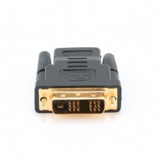 Переходник HDMI (F) - DVI-D (M), Cablexpert, черный, 18-pin (A-HDMI-DVI-2)