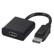 Переходник DisplayPort (M) - HDMI (F), Cablexpert, черный, 10 см (A-DPM-HDMIF-002)