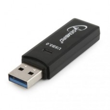 Кардридер USB Gembird UHB-CR3-01, черный, USB 3.0 - microSD / SD