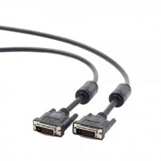 Кабель DVI-D (M) - DVI-D (M), 1.8 м, черный, Cablexpert, 24/24 (CC-DVI2-BK-6)
