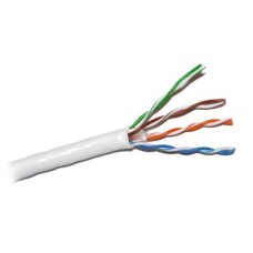 Кабель UTP, Cu (медь), для внутренней прокладки, 4x2x0,51 мм, Atcom Premium, бухта 305 м, 6-ая категория (до 1Gb/s) (14377)