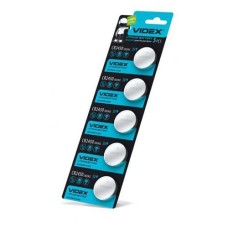 Батарейка CR2450, литиевая, Videx, 5 шт, 3V, Blister