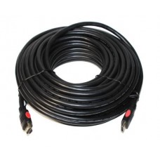 Кабель HDMI (M) - HDMI (M), 15 м, черный, Tecro, V1.4 (HD 15-00)