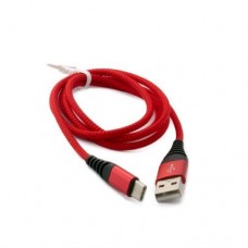 Кабель USB AM - Type-C, 1 м, Red, Extradigital (KBU1736)