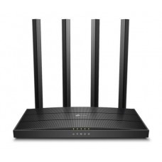 Роутер TP-LINK Archer C6, Wi-Fi 802.11a/b/g/n/ac, до 1167 Mb/s, 2.4/5GHz, 4 LAN 10/100/1000 Mb/s, RJ45 10/100/1000Mb/s (FE), 4