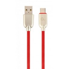 Кабель USB AM - Type-C, 1 м, Red, Cablexpert, 2.1A (CC-USB2R-AMCM-1M-R)