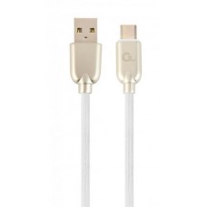Кабель USB AM - Type-C, 1 м, белый, Cablexpert, 2.1A (CC-USB2R-AMCM-1M-W)