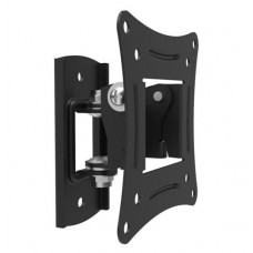 Настенное крепление LCD/Plasma TV 15-28' Walfix R-243B черный, VESA 100x100, до 15 кг, поворот на 60°, наклон от -5° до +15°,