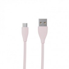Кабель USB 2.0 AM - microUSB (5P), 1 м, розовый, Maxxter, 2.4A (UB-M-USB-01GP)