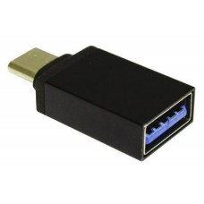 Переходник Type-C (M) - USB 3.0 (F), черный, Lapara (LA-MaleTypeC-FemaleUSB3.0 черный)