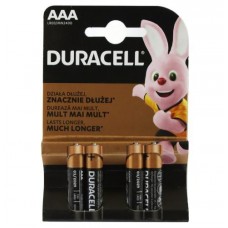 Батарейка AAA (LR03), щелочная, Duracell Duralock Basic, 4 шт, 1.5V, (MN2400 4BL)
