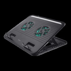 Подставка для ноутбука до 16" Trust Cyclone 2*8 см вентилятора 8 уровней подъема и наклона черная