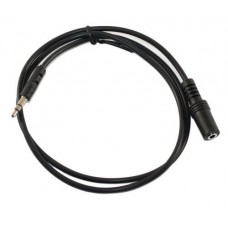 Кабель-удлинитель звуковий, 3.5 мм (F) - 3.5 мм (M), 0.8 м, черный, Atcom (16846)