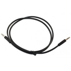 Кабель AUX звуковой, 3.5 мм (M) - 3.5 мм (M), 0.8 м, черный, Atcom (17434)