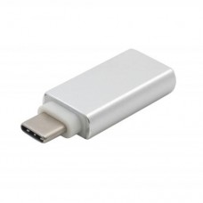 Переходник Type-C (M) - USB 3.0 (F), серебристый, Extradigital (KBU1665)