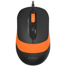 Мышь A4Tech Fstyler FM10S 1600dpi черный+оранжевый, USB, бесшумная Мышь A4Tech Fstyler FM10S 1600dpi черный+оранжевый, USB, бесшумная