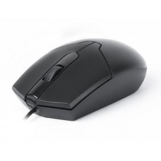 Мышь REAL-EL RM-208, черный, USB, оптическая, 1000 dpi, 3 кнопки, 1,2 м