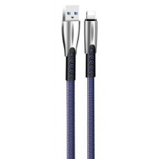 Кабель USB AM - Lightning, 1 м, синий, ColorWay, 2.4A (CW-CBUL010-BL)