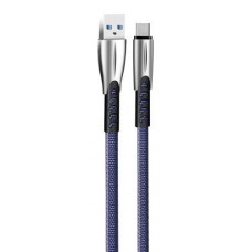 Кабель USB AM - Type-C, 1 м, синий, ColorWay, 2.4A (CW-CBUC012-BL)