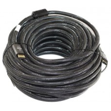 Кабель HDMI (M) - HDMI (M), 20 м, черный, Atcom, V2.1, активный (23720)