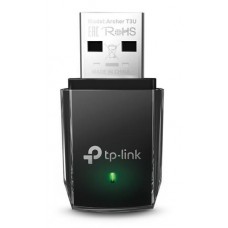 Сетевой адаптер USB TP-LINK Archer T3U, черный, 5GHz / 2.4GHz, AC1300 (867 / 400 Мбит/с), USB 3.0, миниатюрный размер, MU-MIMO