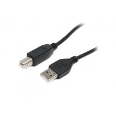 Кабель USB 2.0 AM - USB BM, 1.8 м, черный, Maxxter (U-AMBM-6)