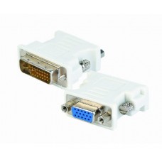 Переходник DVI-I (M) - VGA (F), Cablexpert, белый (A-DVI-VGA)