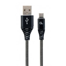 Кабель USB AM - Type-C, 1 м, черный, Cablexpert, 2.1A (CC-USB2B-AMCM-1M-BW)