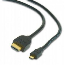 Кабель HDMI (M) - micro HDMI (M), 3 м, черный, Cablexpert, V1.4 (CC-HDMID-10)