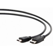Кабель DisplayPort (M) - HDMI (M), 3 м, черный, Cablexpert (CC-DP-HDMI-3M)