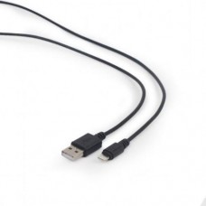 Кабель USB AM - Lightning, 10 см, черный, Cablexpert (CC-USB2-AMLM-0.1M)
